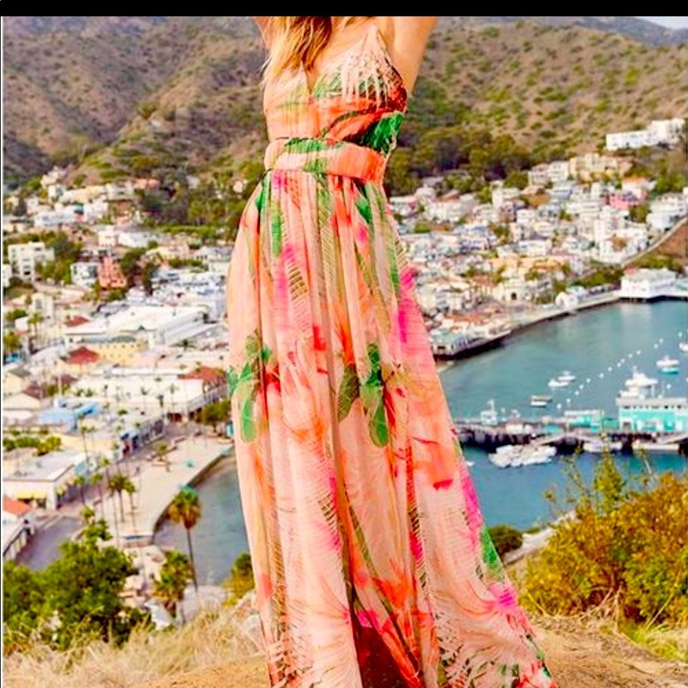 NEW Venus Tropical Print Maxi Dress Size 4